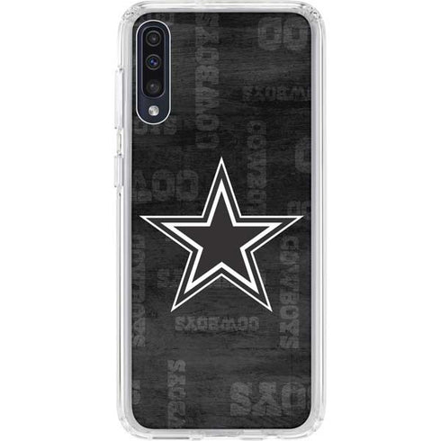 NFL Dallas Cowboys Black & White Galaxy A50 Clear Case